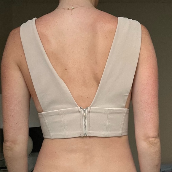 Tan corset crop top - Picture 2 of 3